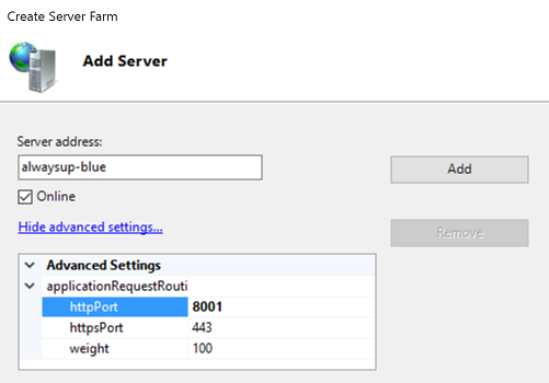 Blue green deployment in IIS - Server Farm Server